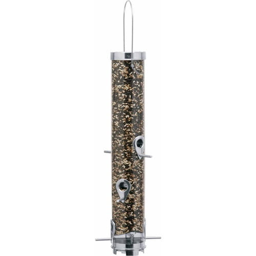 Droll Yankees Tubular 6-Port Sunflower Birdfeeder for Mixed Seed by Droll Yankees