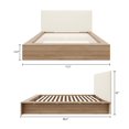 thumbnail image 2 of Jane Queen Size Platform Bed with Upholstered Headboard, 2 of 5