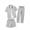 Gray Set for Men, variant on Men's Suit Set Loose With Pockets Drawstring Waist Solid Pattern Ideal For Outdoor Sports And Weekend trips Khaki M