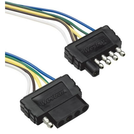 - Cequent 118016 5-Way Flat Electrical Wiring Harness - Car End - 72in.