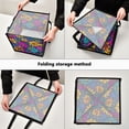 thumbnail image 4 of Home Organizer Foldable Fabric Storage Bin With Handle Colorful Wildflowers, 4 of 7