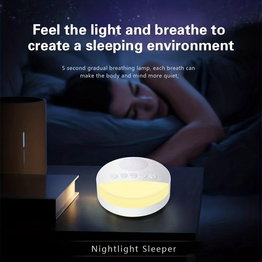 Sleep Sound White Noise Machine with Natural Soothing Sounds and Memory Function, Sleep Aid Machine - Portable Sleep Assistant Device, USB and Sleep Timer Sound Relax for all ages