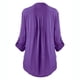 thumbnail image 3 of Blusa de manga larga con cuello en V y botones de encaje para mujer, talla grande, liquidación, Giftesty, 3 of 4