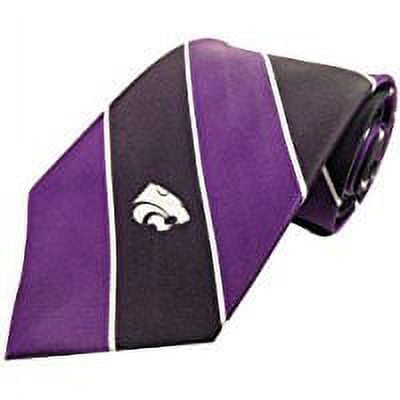 Kansas State Wildcats Traditional Stripe Necktie - Donegal Bay - Unisex - One Size