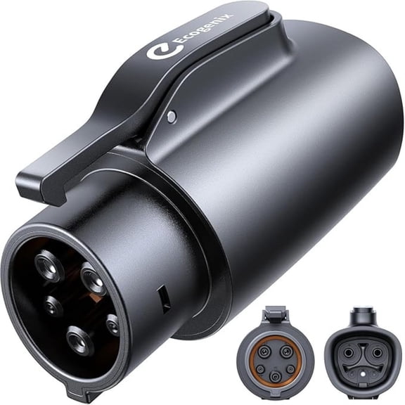 Ecogenix Tesla to J1772 Charging Adapter (Max 80A, 240V) NACS to J1772, Compatible with Tesla (J1772 EVs Only) Black