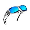 01-Transparent Grey/Blue lens