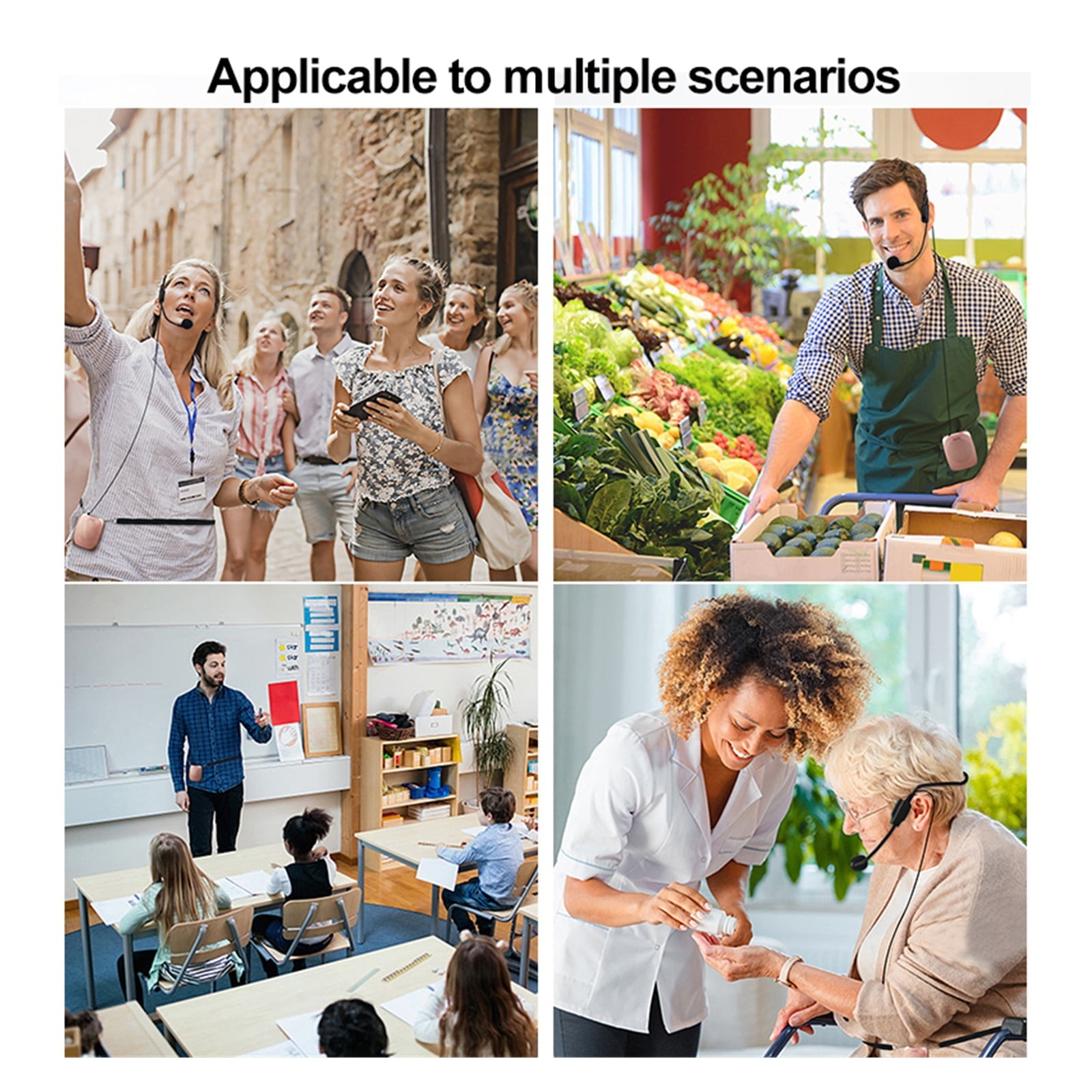 10W Portable Voice Amplifier Wireless/Wired Microphone AUX Audio Portable Speaker USB For Teachers Tourrist ,Powerful&Original Sound