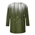 thumbnail image 5 of Yuanlook 3/4 Sleeve Shirts for Women Business Casual Tops Fall Fashion Clothes Plus Size Outfits - Green - L, 5 of 9