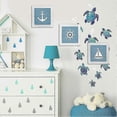 thumbnail image 2 of Ocean Theme Beach Wall Decor 3D Wall Art with Starfish Seashell Sand Dollar Vintage Beach Home Bathroom Decor, 2 of 4