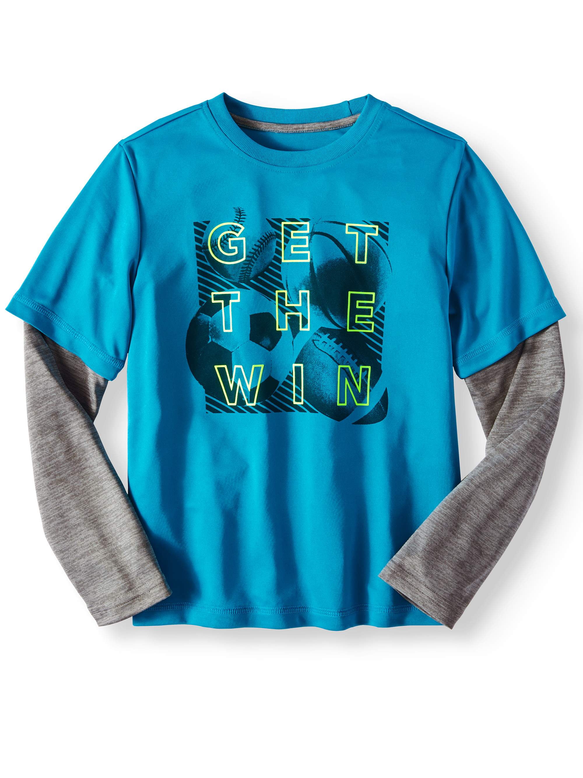 Athletic Works Athletic Works Long Sleeve Hangdown Graphic TShirt