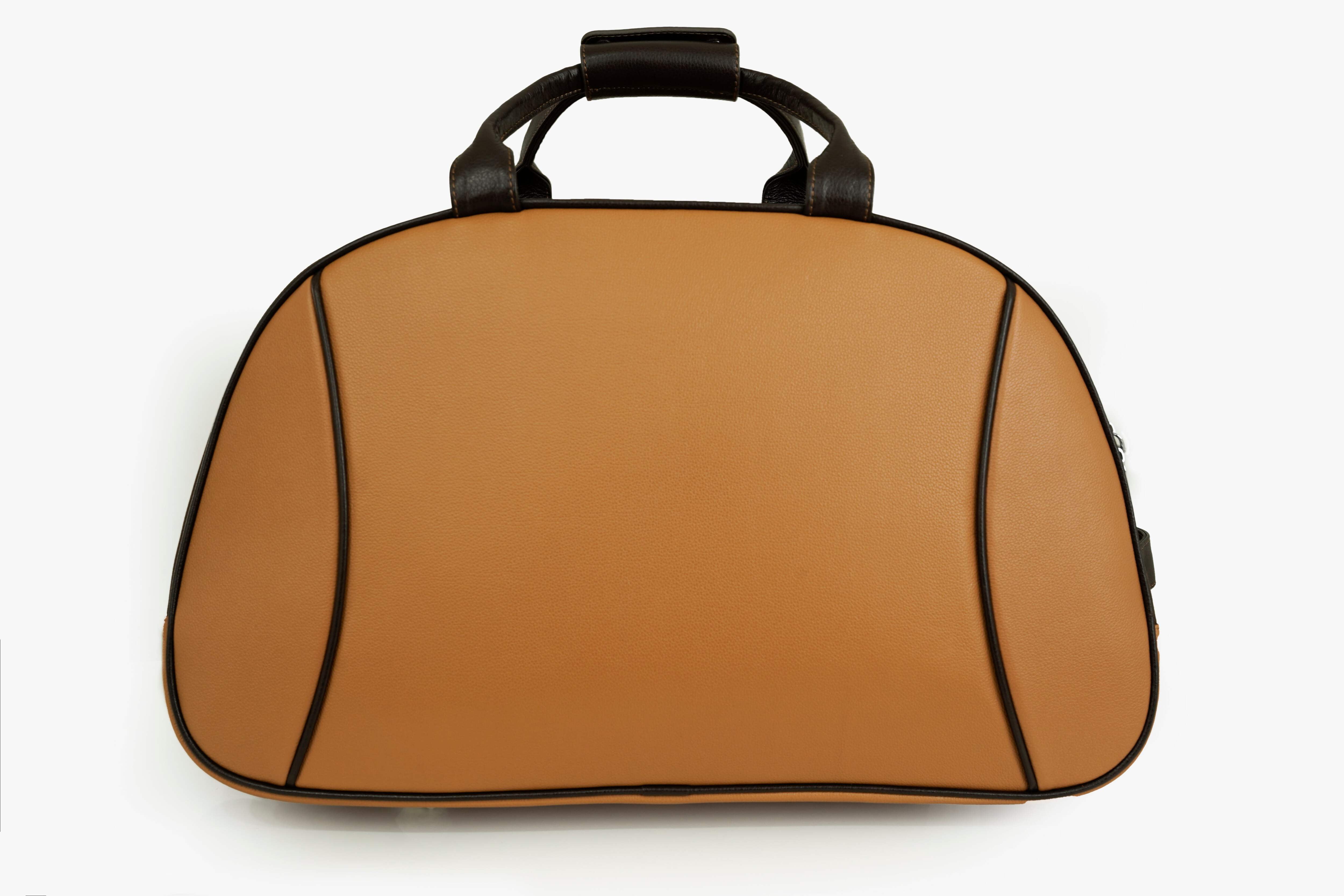 Boarding Pass Rolling Leather Duffel Brown — Limited Edition 20"