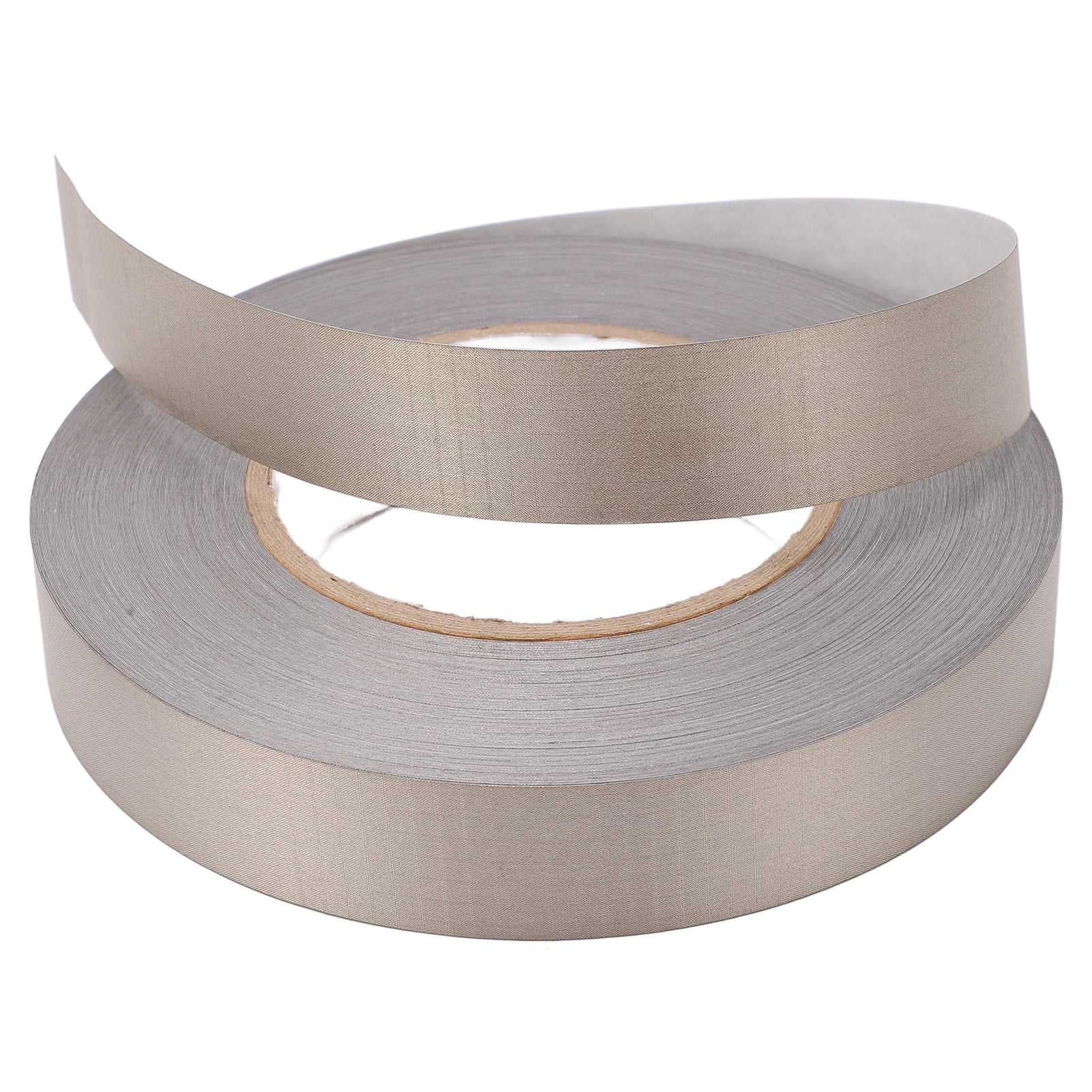 YAHHU Single Side Conductive Fabric Tape Anti Abrasion Tensile Resistance Tape for Grounding Signal Blocking Silver Gray, 1 Count