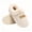 White, variant on Knivor Unisex Corduroy House Slippers for Women Men Fuzzy Cuff Fleece Lined Closed Heel Platform Non Slip Warm Indoor Light‑Outdoor House Slippers