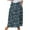 Black, variant on Mrat Cotton Maxi Skirt Women's Casual Retro Floral Skirts Linen Elastic Waist Pleated Maxi Skirt with Pockets Plus Size Skirts S-258 Black 5XL