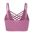 thumbnail image 3 of KOGMO Women's Front V-Lattice Bralette with Adjustable Straps and Removable Bra Pads, 3 of 6
