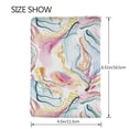 thumbnail image 3 of Pofeuu Abstract Marble Texture Print Travel Document Organizer Passport Holder Men Women for Family (6.5 in x 4.5 in),Wallet Holder Credit Card Clutch Bag Case, 3 of 5