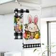 thumbnail image 4 of 2 Pack Easter Kitchen Towels Dish Towels, 18x26 Inch Seasonal Cloth Tea Towel Bunny Happy Easter Hand Towel Dishcloth Spring Holiday Flowers Cloth Towel for Home Housewarming Gift, 4 of 5