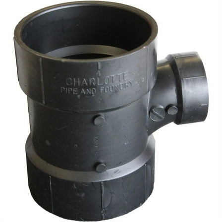 4 x 4 x 2 Inch ABS Sanitary Tee, ABS Construction