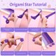 thumbnail image 4 of 1 juego de tiras de papel de estrella de origami con botella en forma de estrella, regalo de decoración para habitación de niñas, 4 of 6