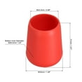 thumbnail image 2 of Unique Bargains 4 Pcs Silicone Fishing Rod Butt Cushion Protector Cap, Large, Red, 2 of 7