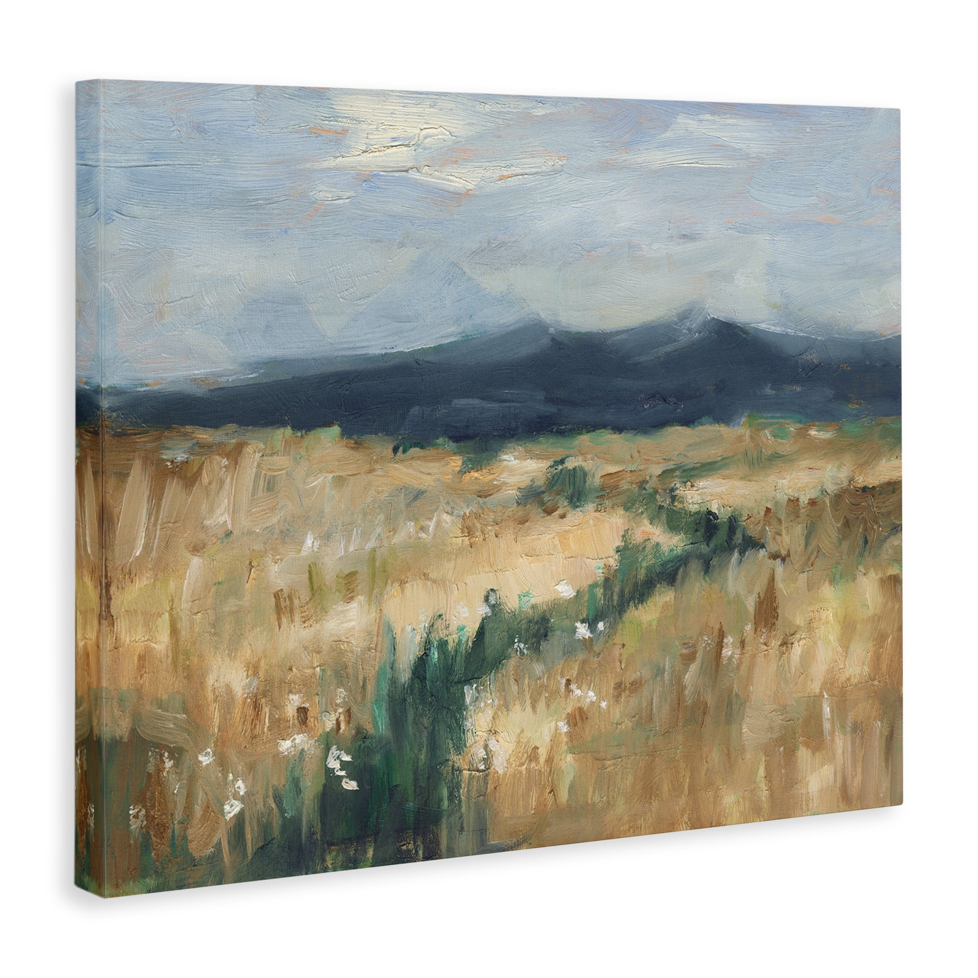 Stupell Industries Mountainous Trail Landscape Landscape Painting Gallery Wrapped Canvas Art Print Wall Art, 20 x 16