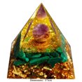 thumbnail image 3 of Pirámide Pirámide de cristal natural Piedra curativa Chakra Reiki Decoración para el hogar y la oficina (E) Wdftyju Libre de BPA, 3 of 3