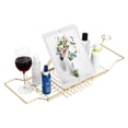 thumbnail image 2 of Estante Telescópico Para Bañera, Estante De Lectura Para Bañera, Estante Para Vino, Soporte Para Teléfono Y Tableta, Bandeja De Bañera De Metal Speravity HA022086-00, 2 of 5