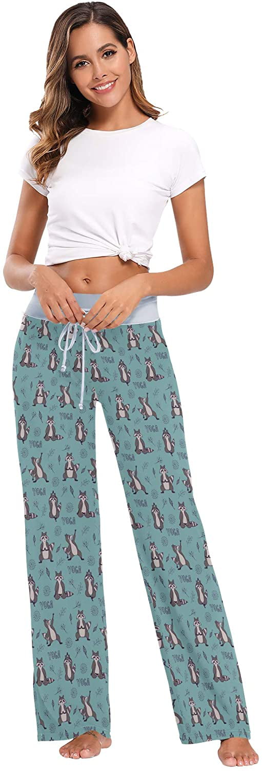Artfish Women's Casual Pajamas Pants Drawstring Stretchy Loose Baggy Long Lounge Pants with Pockets 