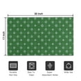 thumbnail image 5 of Green Christmas Snowflake Pattern Door Rugs,Washable Non Slip Door Mats Indoor,Decorative Door Mats,Entry Mat Indoor for Entrance,Bedroom,Kitchen,Bathroom,17"x30", 5 of 6