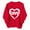 Red5, variant on Unisex Valentine's Day Letter Print Crewneck Sweatshirt Soft Casual Pullover Loose Long Sleeve Athletic Tops for Couples Red1 L