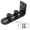 Black, variant on Sliding Barn Door Floor Guide for Bottom, Adjustable Stay Roller Fit All Size Door, Wall Mount, Flush Flat Bottom Design Guide Black