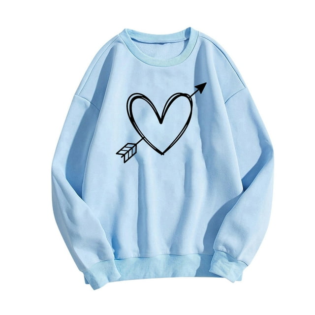 EQWLJWE Chemisiers d'Été à Manches Longues Mode pour Femmes Imprimé Décontracté T-Shirt à Manches Longues à Col Rond Hauts Vêtements d'Automne pour Femmes