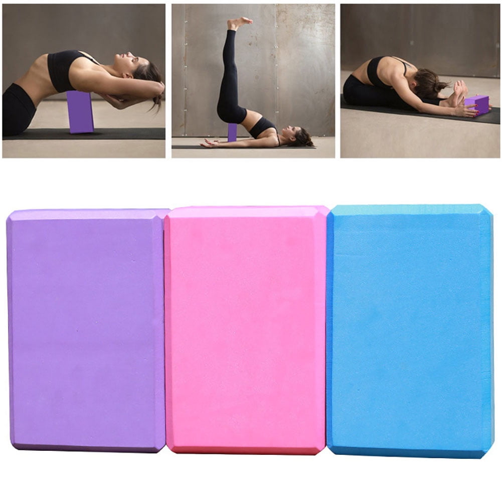 Yoga Block Pilates Brick Foam Stretch Fitness Exercise Sport Gym Tool AL 