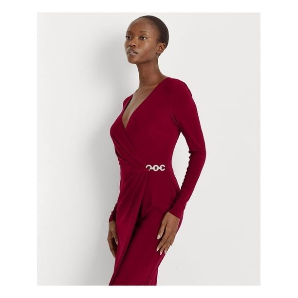 Ralph lauren hot sale faux wrap dress