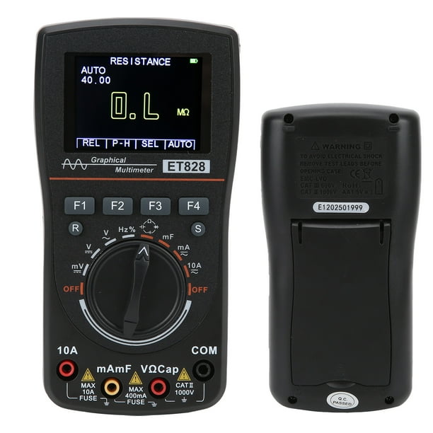 Osciloscopio multifuncional Jadeshay ET828 2.5Msps 1MHz multímetro de mano
