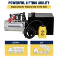 thumbnail image 3 of Double Acting Hydraulic Power Unit 12V 10.5 Quart Car Lift Hydraulic Pump Power Unit, Hydraulic Pumps with 10L Steel Tank, Car Lift Hydraulic Power Unit for Auto Repair, 3 of 9