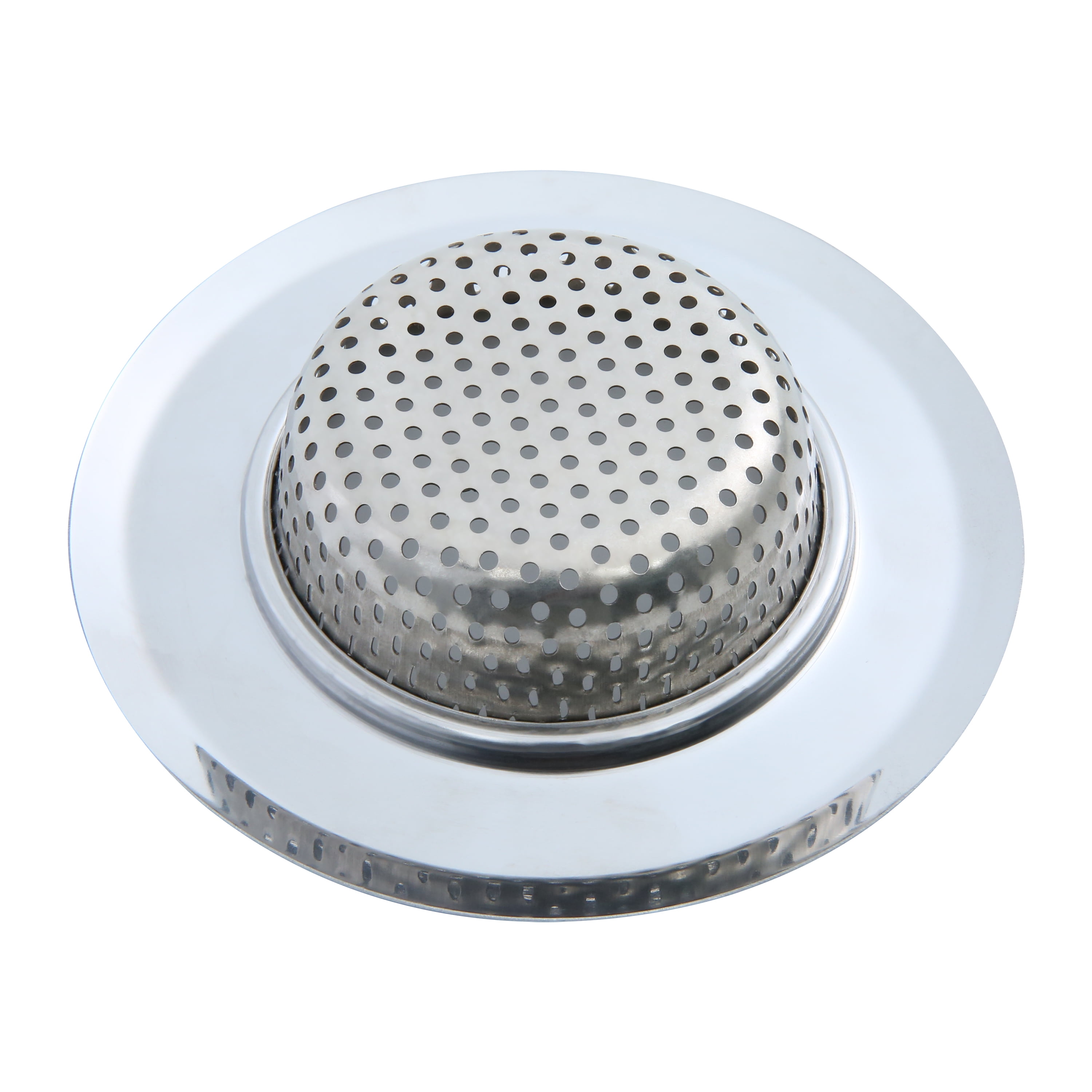 Mainstays Stainless Steel Kitchen Sink Drain Strainer 4.45" - Durable Food Catcher Chrome