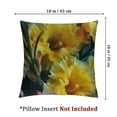thumbnail image 4 of Creowell Throw Pillow Cover 2pcs - Begonia Flower Yellow Flowers Tuberous Begonia White, 4 of 7