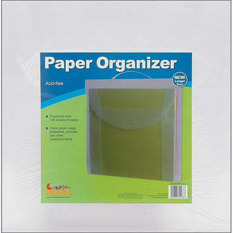  Advantus Cropper Hopper Paper Organizer, Frost, 12