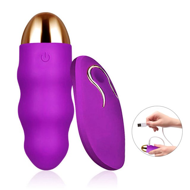 Masajeador vibratorio morado resistente al agua de 12 velocidades para mujeres