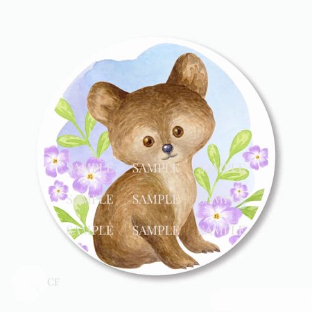 DOPASTICKER Cute Baby Animal Bear Cub Scrapbook Stickers Phone Decal Water Bottle Stickers Cars Stickers Water Bottle Stickers For Kids