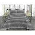 thumbnail image 2 of Ambesonne Geometric Quilted Bedspread Set 3 Pcs, Monochrome Abstract Grey, Queen, Charcoal Grey Off White, 2 of 4