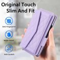 thumbnail image 6 of Dteck for Samsung Galaxy Z Fold 4 Wallet Case with S Pen Holder for Women, Crossbody Wallet Z Fold 4 Phone Case with 12-Card Slots, PU Leather Flip Case with Strap Wristlet & Shoulder Strap,Purple, 6 of 8