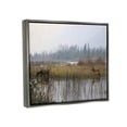 thumbnail image 3 of Animals Grazing Creek Landscape Landscape Photograph Luster Gray Framed Art Print Wall Art, 3 of 6