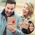 thumbnail image 3 of 7 Inch Diy Kraft Paper Handmade Dry Flower Invitation Greeting Cards Set, Handcrafted Card With Dried Flower Twine Sticker, Christmas Wedding Favors Card Valentines Day Gifts For Her Women, 3 of 5
