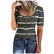 thumbnail image 1 of Blusas de Manga Corta para las Mujeres Cuello Redondo Botón Arriba Camiseta Suelta, Top de Algodón de Imitación Casual para Diario, 1 of 2