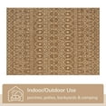 thumbnail image 2 of Well Woven Nors Brown Indoor/Outdoor Flat Weave Pile Nordic Lattice Pattern Area Rug 5x7 (5'3" x 7'3"), 2 of 10