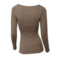 thumbnail image 4 of LAVRA Women's Soft Casual Crew Neck Long Sleeve Shirt, 4 of 6