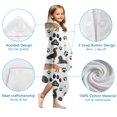 thumbnail image 7 of Dachshund Footprint Hooded Bath Towel，60"x35" for Ages 3 To 12 Kids, Quick Dry Lightweight Soft Microfiber Hood Beach Towel Cover Up for Kids, 7 of 7