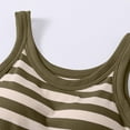 thumbnail image 4 of Summer Women Tank Tops Crew Neck Sleeveless Striped Basic Pullover Blouse Camisole With Built In Bras Casual Slim Loungewear Going Out Tops For Women, 4 of 5